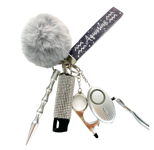 Aquarius Safety Keychain