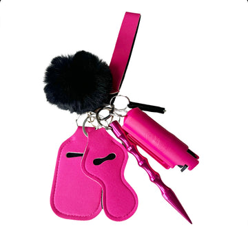 Pink Knight Self Defense Keychain
