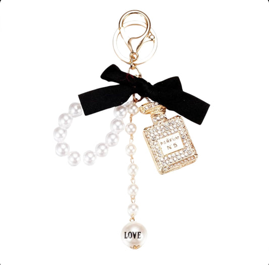 Perfume keychain accessory
