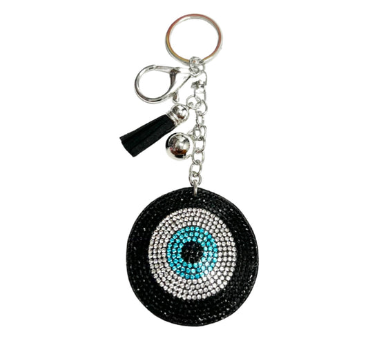 Round Evil Eye Keychain Accessory