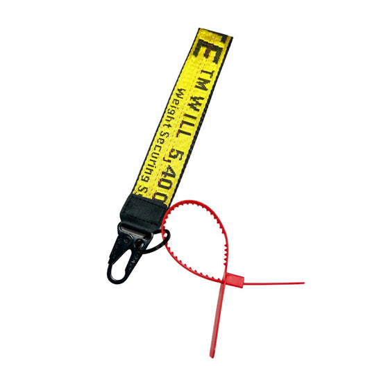 Yellow Off White Wristlet