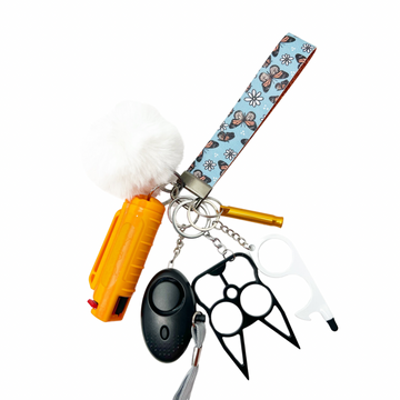 Monarch White Self Defense Keychain