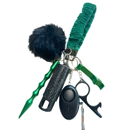 Emerald Safety Keychain