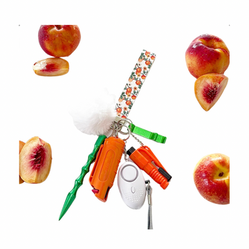 Peachy Safety Keychain