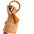 Wristlet Keychain Bracelet & ID & Debit Card Holder Tan