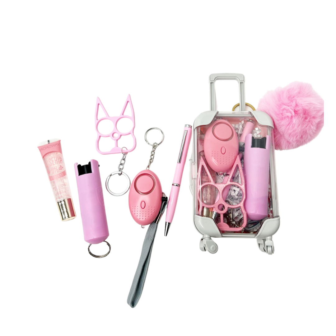 Pink Mini Suit Case Defense Bundle