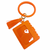 Wristlet Keychain Bracelet & ID & Debit Card Holder Orange