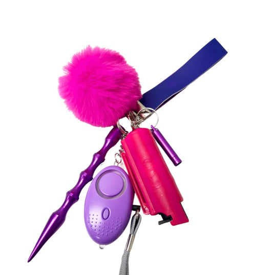Purple Mood Swings Self Defense Keychain